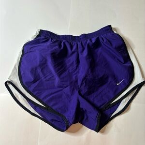 Nike Women's Athletic Shorts in Purple and White
